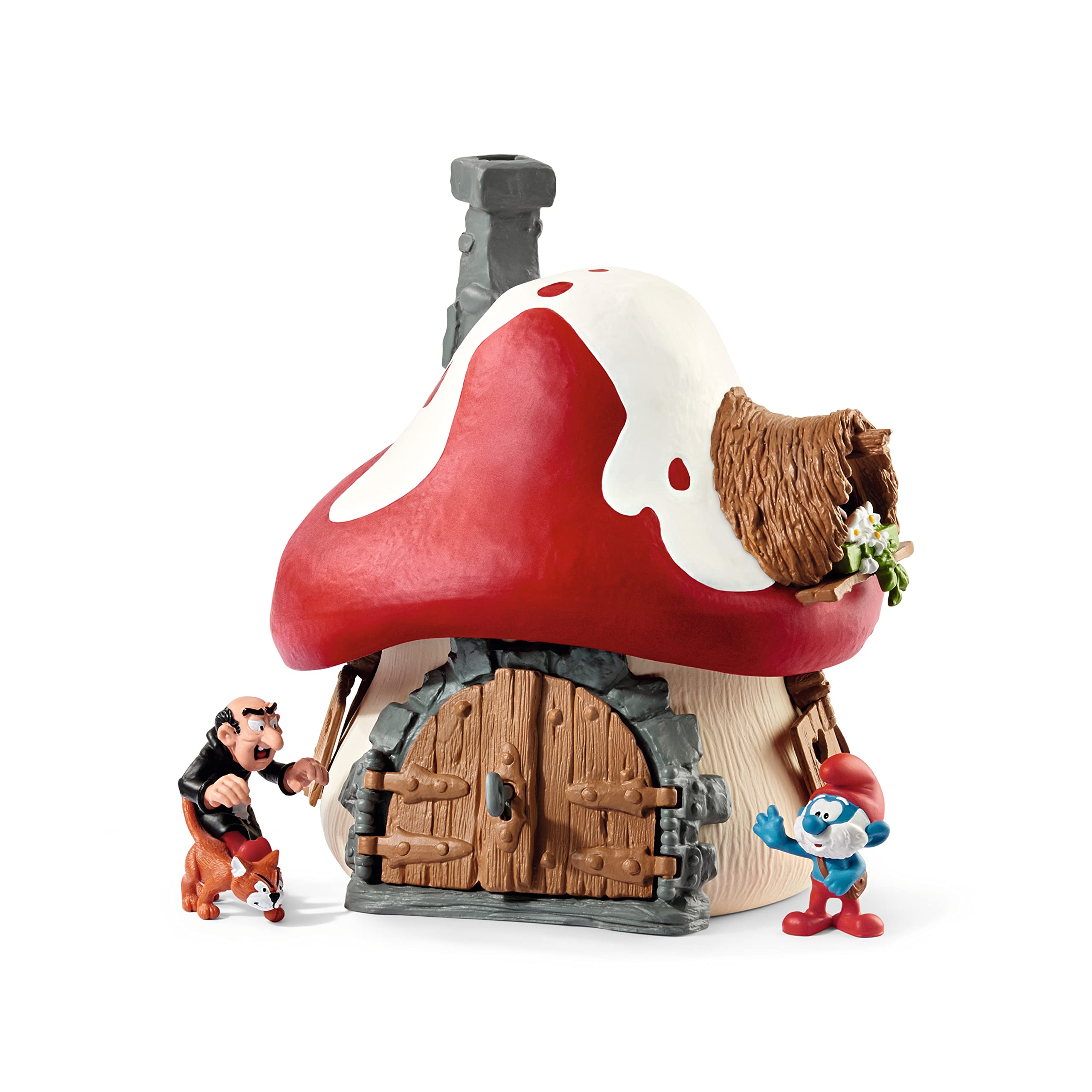 SCHLEICH 20803 Smurf House with 2 Figurines, Multicoloured