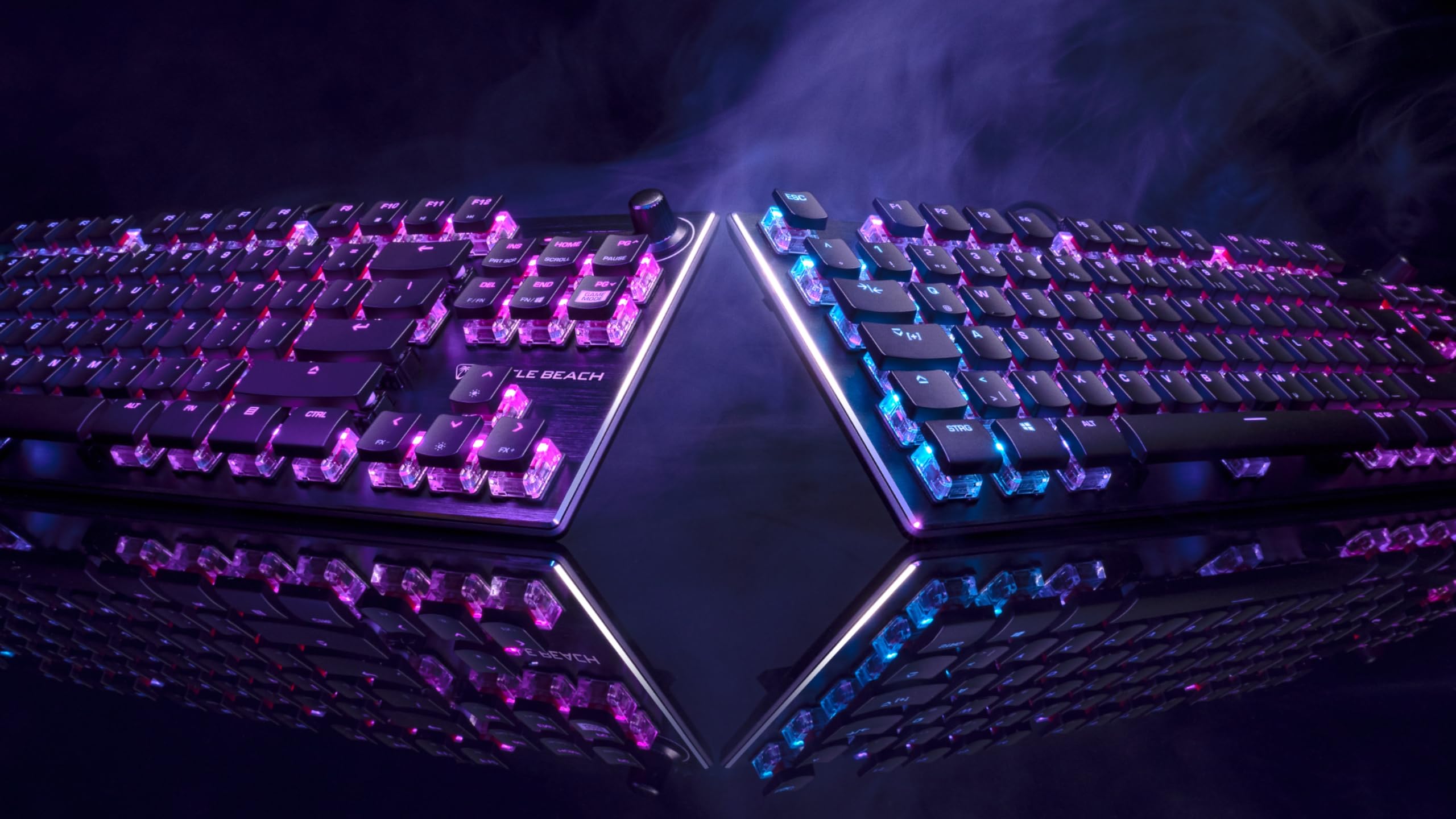 Turtle Beach Vulcan TKL – mechanische Titan Switch PC-Gaming-Tastatur mit AIMO RGB-Beleuchtung und eloxierter Aluminium-Abdeckplatte 7
