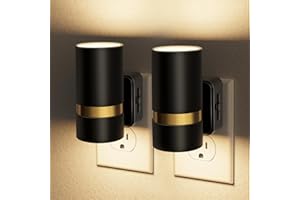 JandCase Night Lights Plug into Wall, Automatic Night Light with Dusk to Dawn, 2 Pack 0-100LM Dimmable Plug in LED Nightlight 3000K Soft Warm for Bedroom, Hallway, Stairs