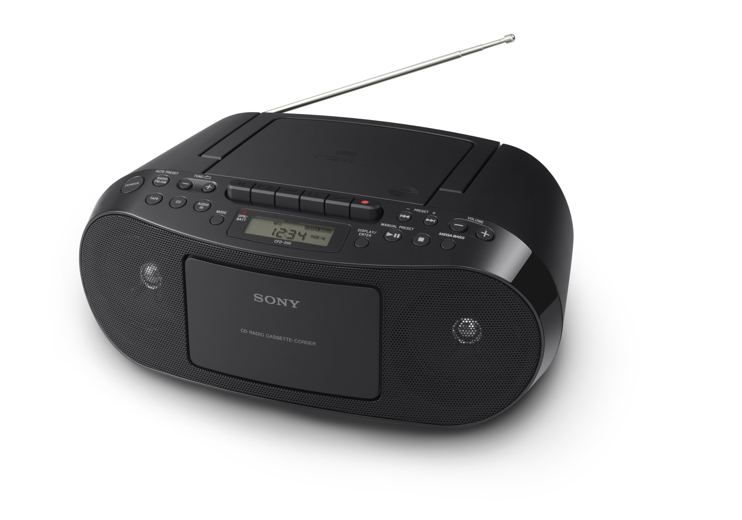 Sony CFDS50 Portable CD, Cassette & AM/FM Radio Boombox product image