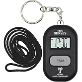 FIVE SENSES Atomic Talking Key Chain for Women Men Elderly Visually Impaired Cute Smart Keychain Multiple Alarm Clock Watch 1281S