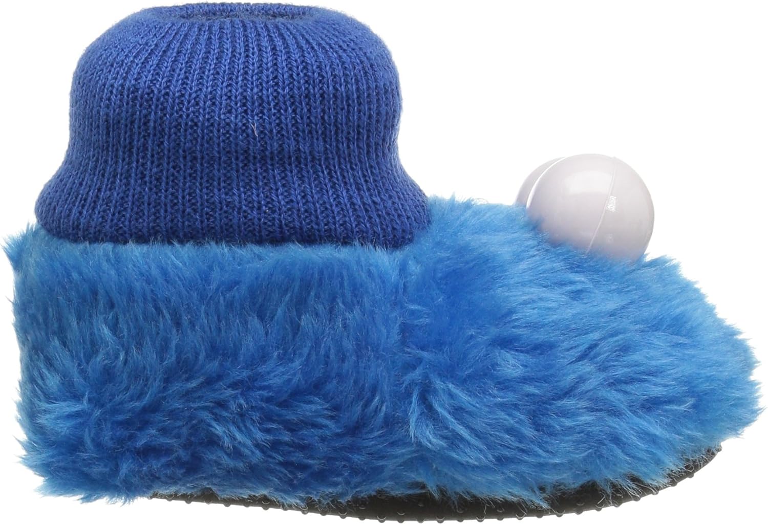  | Sesame Street Elmo Cookie Monster Boys Girls Sock Top Slippers (Toddler/Little Kid) (7-8 Toddler, Blue, Numeric_7) | Slippers