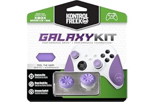 KontrolFreek FPS Freek Galaxy Performance Kit for Xbox One and Xbox Series X Controller | Includes Performance Thumbsticks and Performance Grips | Purple