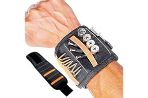 Senbos Magnetic Wristband for Holding Screws, Nails and Drill Bits for Men - Made from Premium Ballistic Nylon with Lightweig