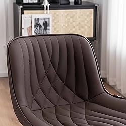 YOUTASTE Brown Bar Stools Set of 2 Adjustable