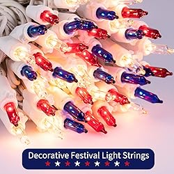 4th of July Patriotic Decoration Lights - 200 Count