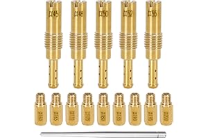 KH866 Carburetor Main Jet Kit fit for Yamaha YZ400F WR400F YZ426F YZ450F WR450F YFZ450, Suzuki DRZ400 RMZ450 – #160 165 170 175 180 185 190 195 200, 45 48 50 52 55 Pilot Jets Slow Needle Set Replace Crab