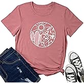 ROSEPARK Women Cute Graphic T-Shirts Summer Tees