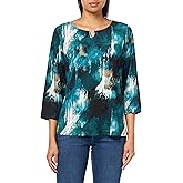 Calvin Klein Womens 3/4 Sleeve Hardware Detail Top