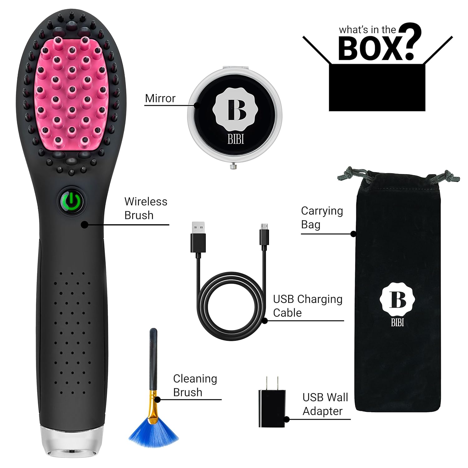 mini wireless hair brush