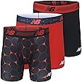 New Balance Men's 6" Premium Performance Boxer Brief with Fly Front (3 Pack)