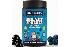 Sages Of The Ages Shilajit Gummies – Himalayan Shilajit for Men Energy & Stamina – 1500 mg Pure Fulvic Acid Complex – Organic, Vegan, Non-GMO, Sugar-Free Supplement for Strength & Vitality