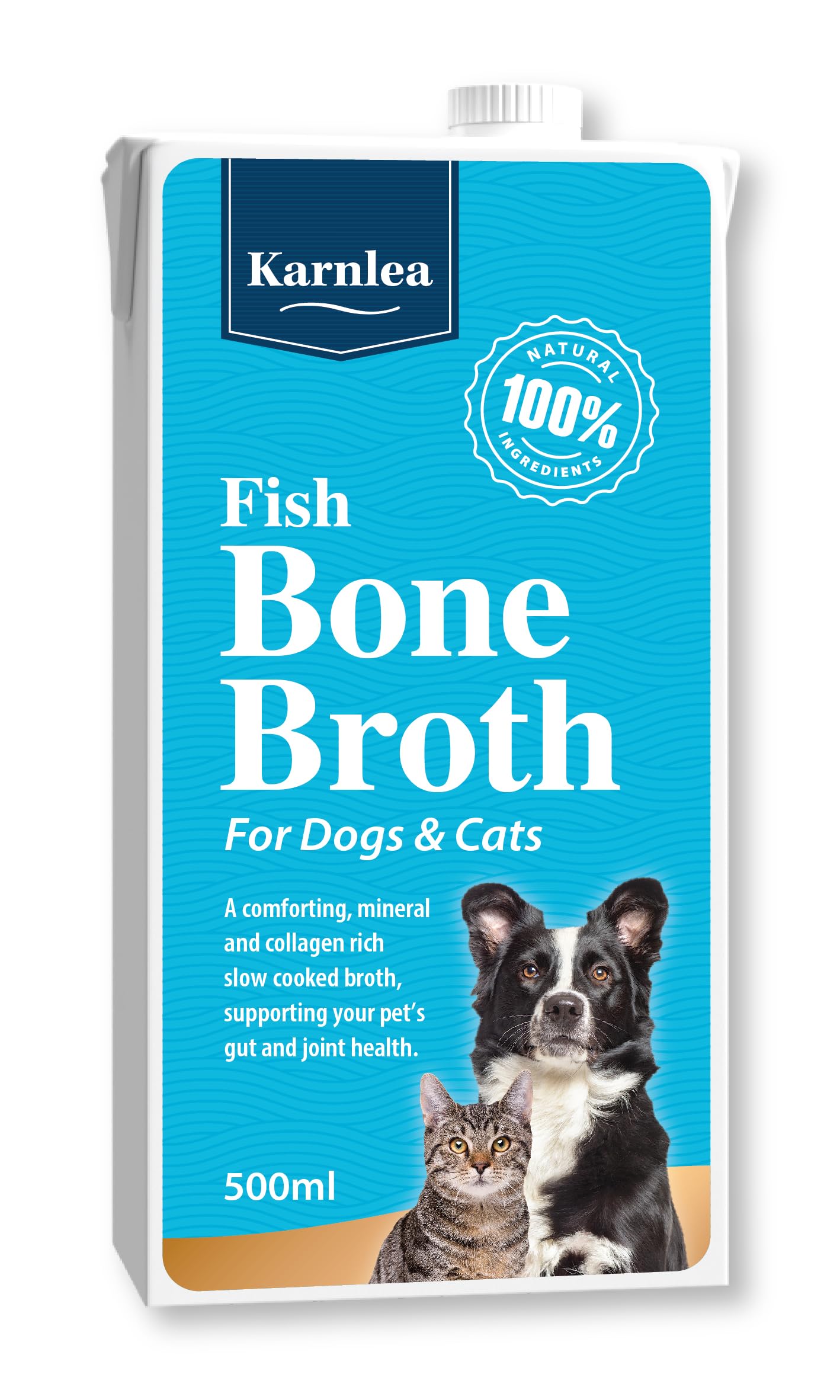 Fish Bone Broth for Dogs & Cats - Sustainably Caught Cod & Haddock | 100% Real & Natural Liquid Bone Broth for Pets | High in Collagen & Protein for Healthy Joints, Gut, Digestion, Skin & Sickness — image 1