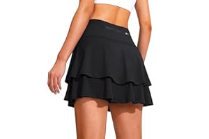 G Gradual Women's Pleated Tennis Skirts with 4 Pockets Athletic Golf Skorts for Women's Workout Running
