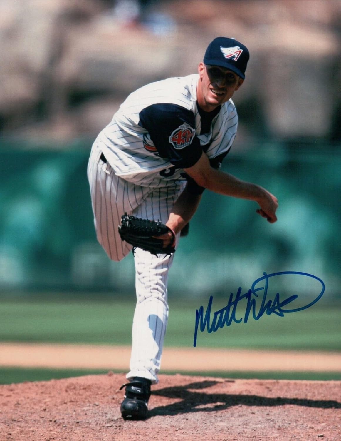 Matt Wise Signed 8X10 Photo Autograph Anaheim Angels Throwing Auto w