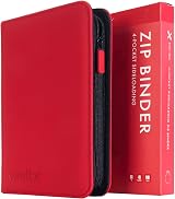 Vault X 4 Pocket Trading Card Zip Binder Red 160 Cards Exo-Tec