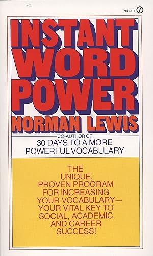 Download Instant Word Power: The Unique, Proven Program for Increasing Your Vocabulary--Your Vital Key to Social, Academic, and Career Success PDF