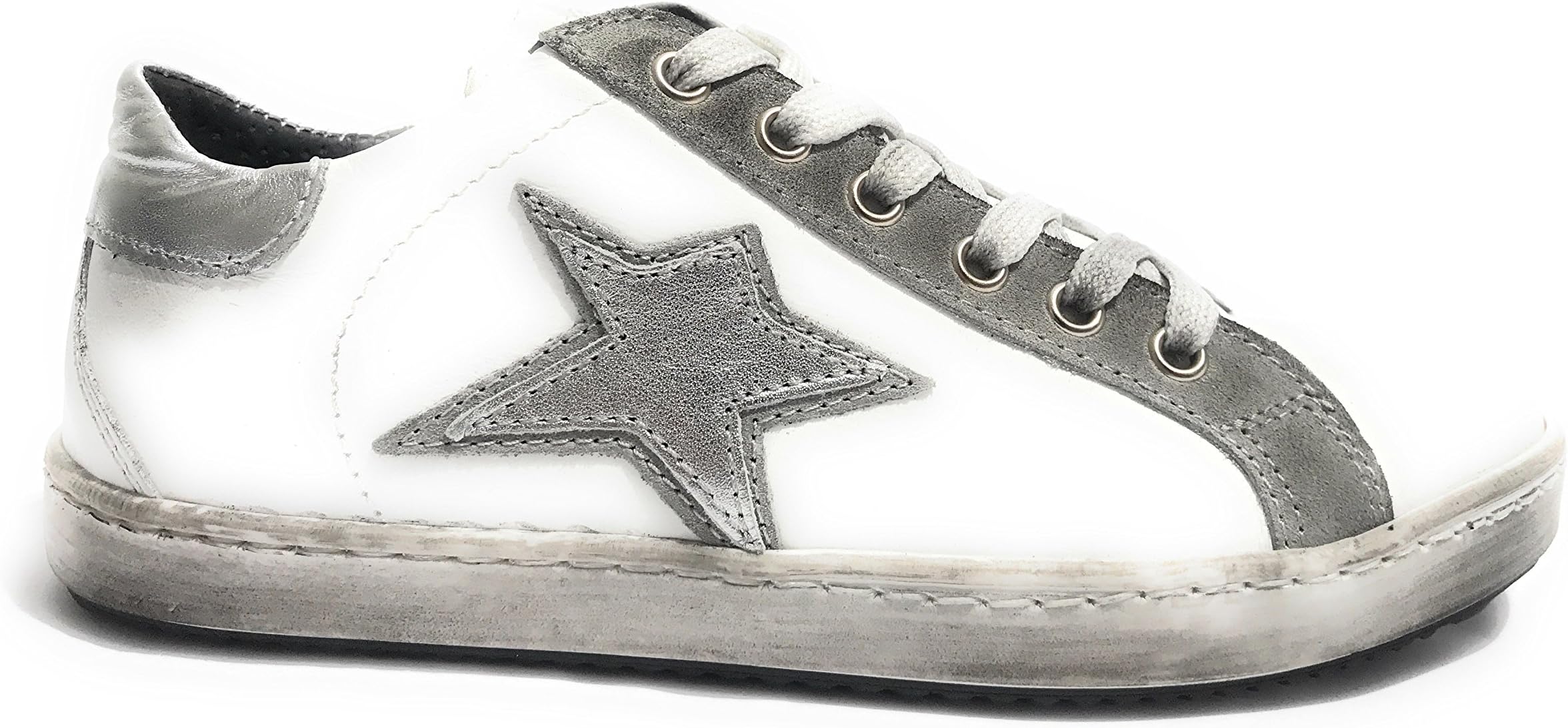 TONY WILD Women's Trainers BIANCO/ GRIGIO/ SILVER
