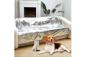 Kigley Pet Couch Deterrent Mat to Keep Dogs Off Furniture 72 x 56.3 x 0.04 in Non Electric Pet Repellent Mat Cats Dogs Couch Sofa Cover(Brown)