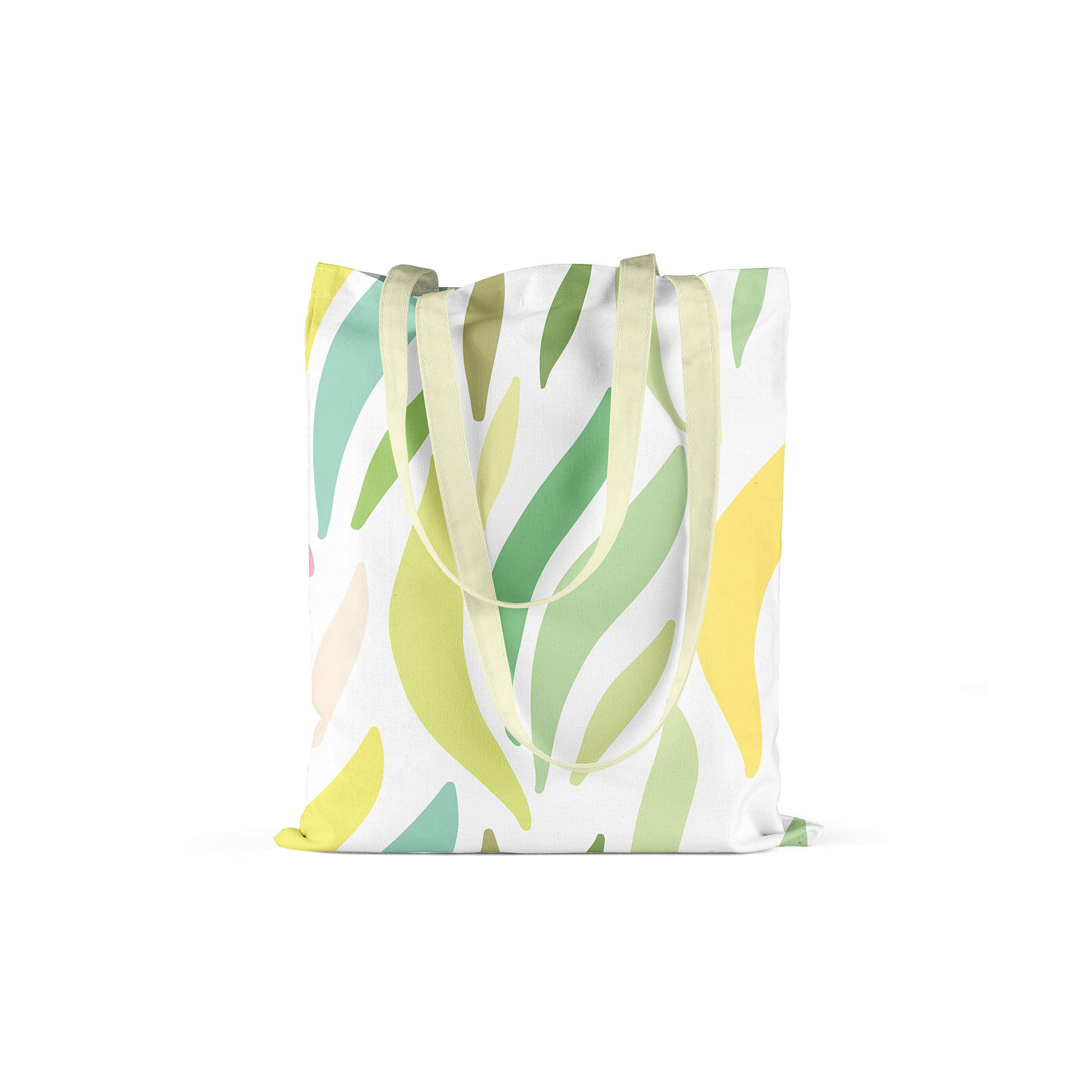 Bonamaison Printed Tote Bag, Reusable Grocery Bag, Shopping Bag, Machine Washable, Foldable, Canvas Cloth Bag with Handles, Size: 34x40 Cm