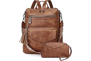 OPAGE Backpack Purse for Women Leather Anti-theft Fashion Designer Travel Backpack Ladies Shoulder Bags With Wristlet