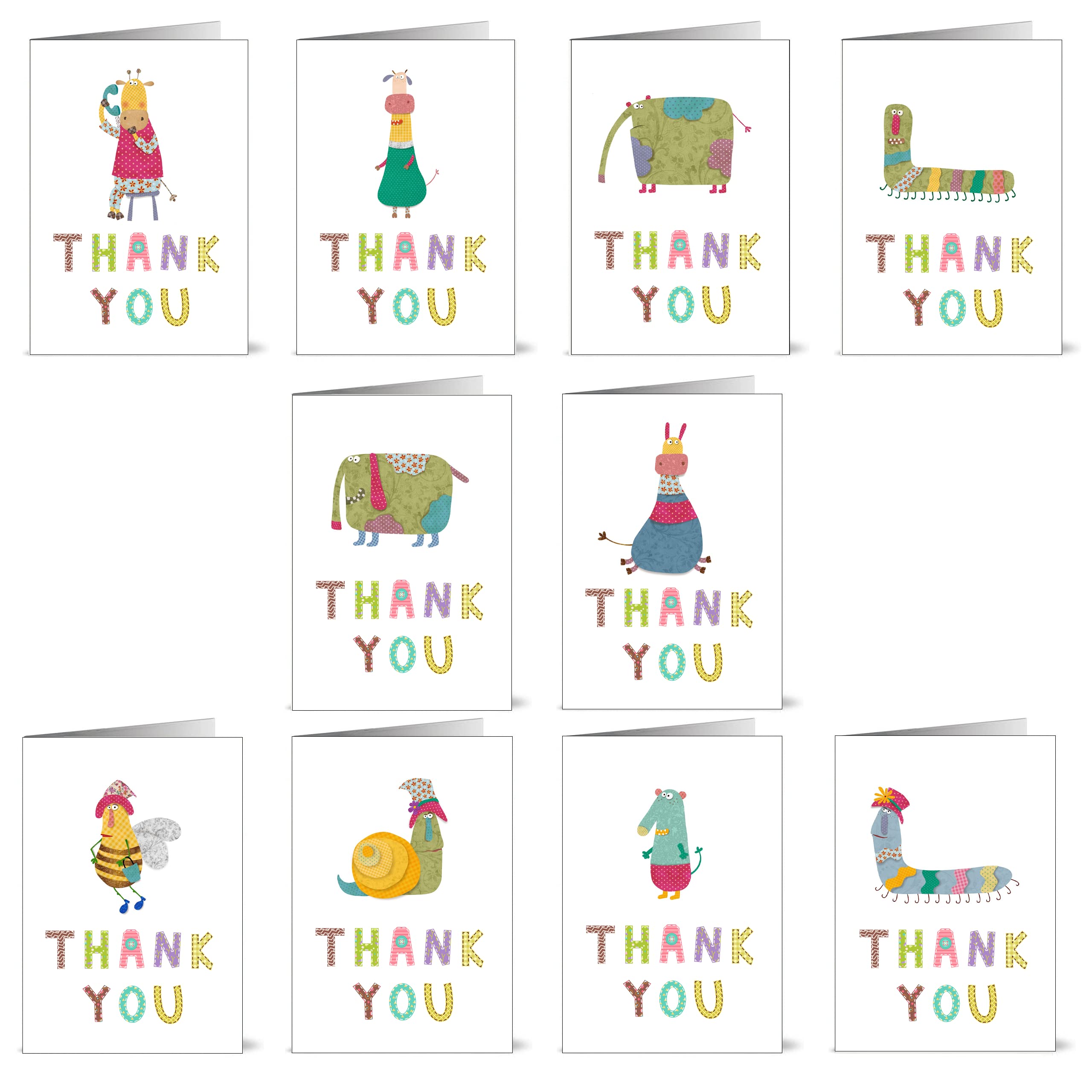 The Patchwork Greeting Cards Collection - Blanks, Birthdays, Thank Yous (Patchwork Thank Yous)