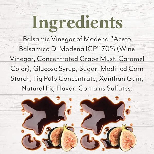 ROLAND FOODS FIG BALSAMIC VINEGAR GLAZE OF MODENA, SPECIALTY IMPORTED FOOD, 12.84-OUNCE