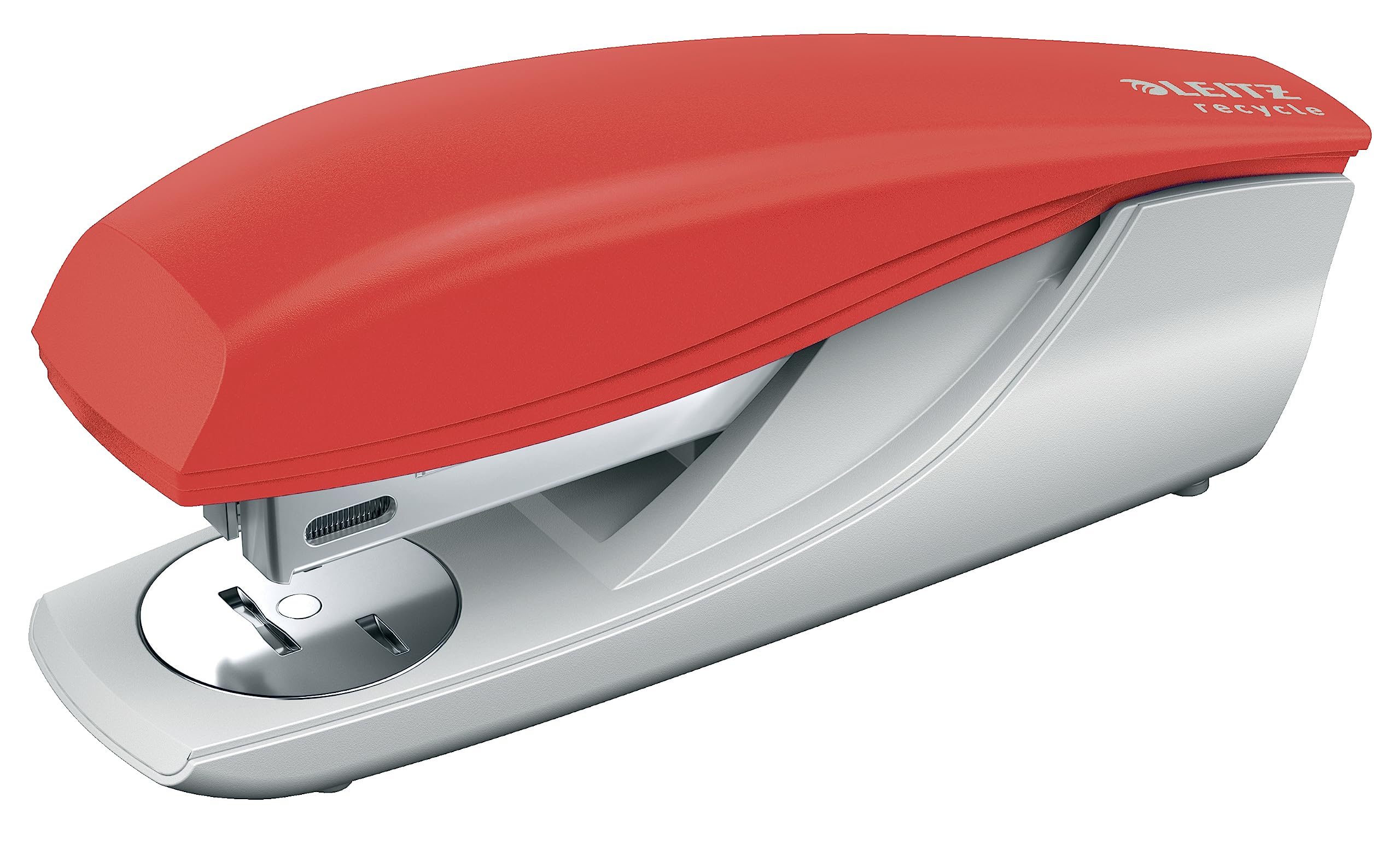Leitz Stapler, 30 Sheets, Includes Staples, Integrated Staple Remover, 100% Recyclable, Eco Friendly, NeXXt Recycle Range, Red, 56040025
