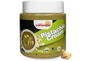 SINCE 1871 GÜLLÜOGLU Gulluoglu Pistachio Cream, Pistachio Butter, Best for dubai chocolate, Turkish Premium Pistachios Cream 7 oz, 200 g Perfect Taste For Dubai Chocolate