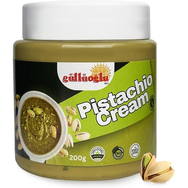 Pistachio Cream Spread 200g - Gourmet Turkish Paste For Desserts, Toast, Ice Cream