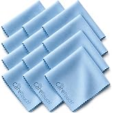 Care Touch Microfiber Glasses Cleaning Cloth 12 Pack (Blue)