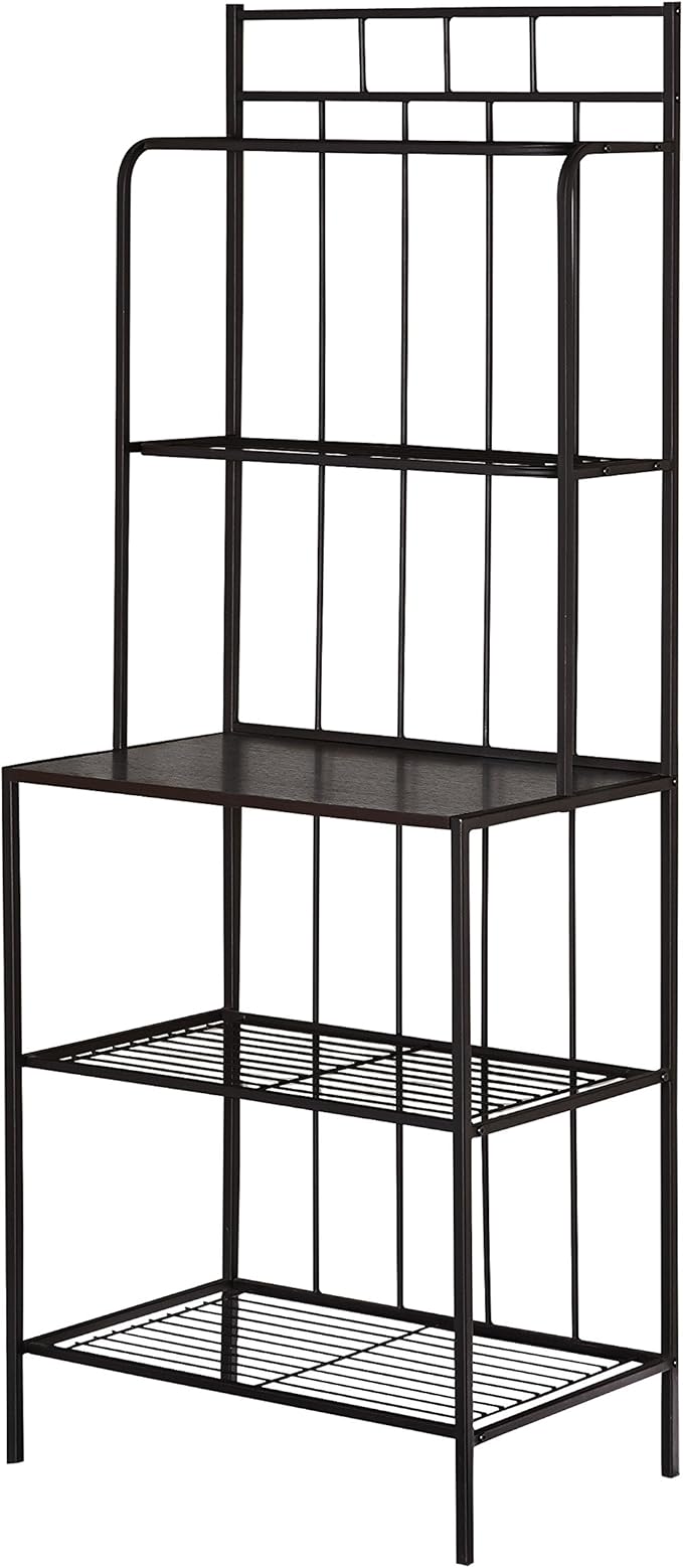 target shoe racks for closets on Amazon Com Target Marketing Systems Liv Collection Contemporary Metal Kitchen Dining Baker S Rack With Three Shelves Black Standing Baker S Racks
