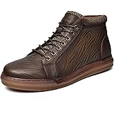 Arkbird Mens Leather Sneaker Fashion Classic Casual Chukka Ankle Boots for Men