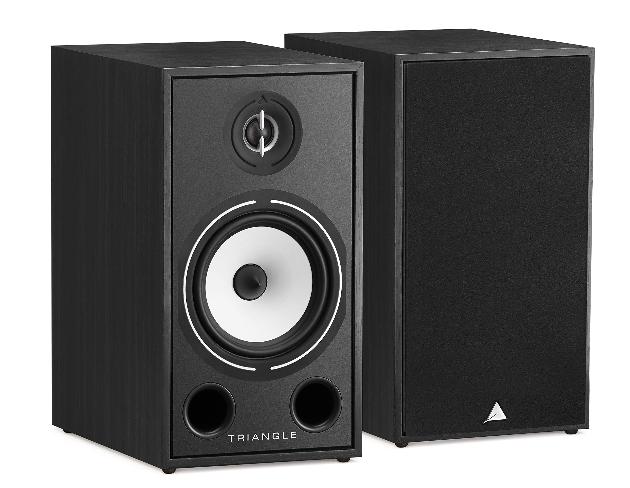 Triangle - BOREA BR03 Hi-Fi Bookshelf Speakers - Power handling 100W - Output 90 dB/W/m - Versatile Music and Home Cinema - 206 x 380 x 314 mm - Black (Pair)
