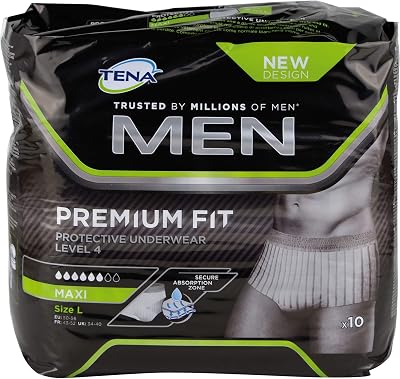 TENA Men Premium Fit Level 4 Size L/XL Protective Underwear 10 pcs