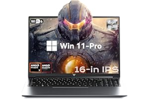 ACEMAGIC Gaming Laptop AMD Ryzen 7 H-255 16-in Radeon 780M AMD laptops, 16GB DDR5 512GB NVMe SSD Ordinateur Portable, Dual Fa