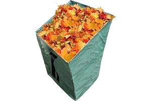 Bhyhok 1 Pack Leaf Collector, Portable Garden Yard Dustpan Leaf Bags Foldable Reusable Leaf Pick Up Bags for Collecting Leaves, Garden Leaf Waste Bags for Yard Garden Lawn Trash