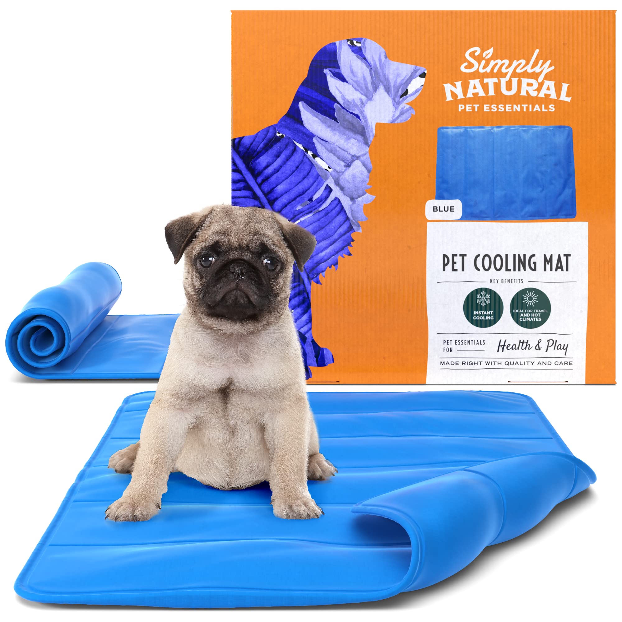 Large Gel-Cooling Mat for Dogs and Cats - Easy-Fold 90x60cm