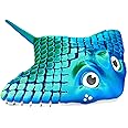 Manta Ray Fidget Toy, Multicolor 3D Printed Articulated, Sensory toy, 3d printed animals (Blue/Green)