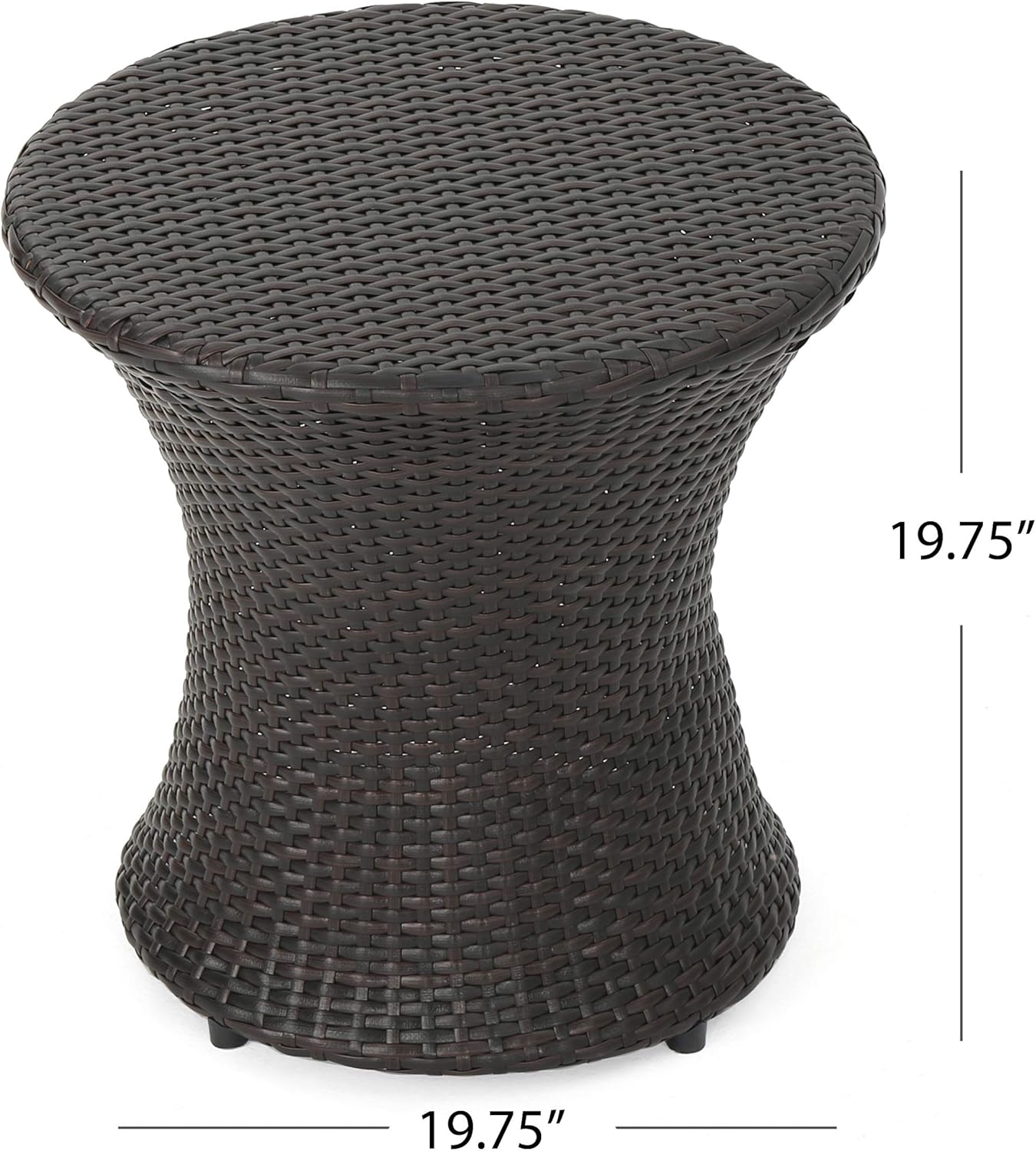 Christopher Knight Home Adriana Outdoor Wicker Accent Table, Multibrown : Garden & Outdoor