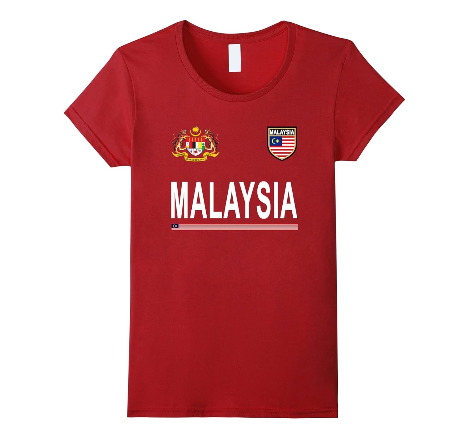 Malaysia Soccer TShirt Malaysian Football Jersey 20174LVS