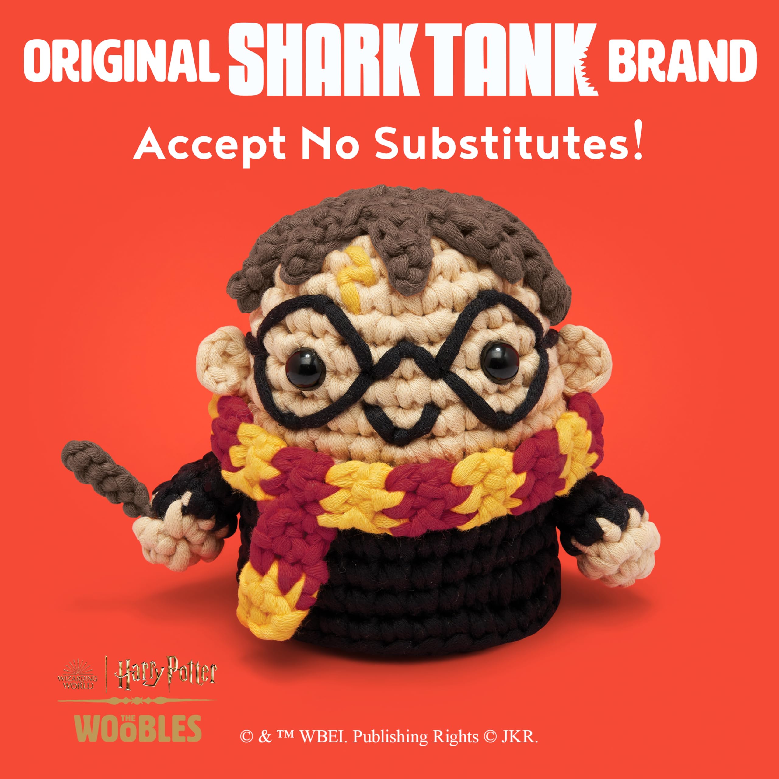 The Woobles Beginners Crochet Kit with Easy Peasy Yarn as seen on Shark Tank - with Step-by-Step Video Tutorials - Harry Potter