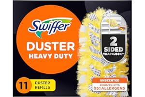Swiffer Dusters Heavy Duty Multi-Surface Duster Refills for Cleaning, Unscented, 11 Count