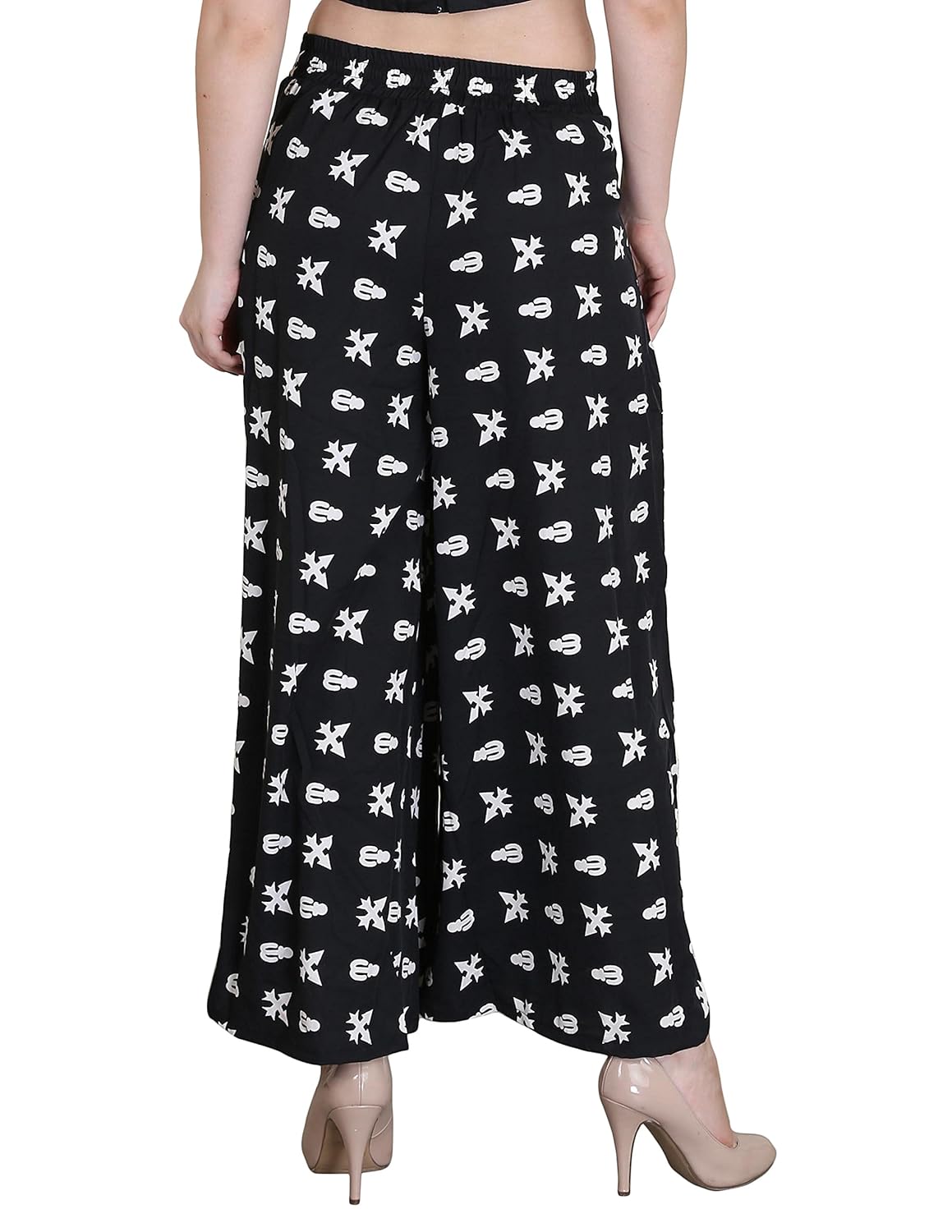 myshka women's crepe palazzos