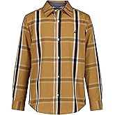 Nautica Boys Long Sleeve Woven Button-Down Shirt, Comfortable, Classic Fit
