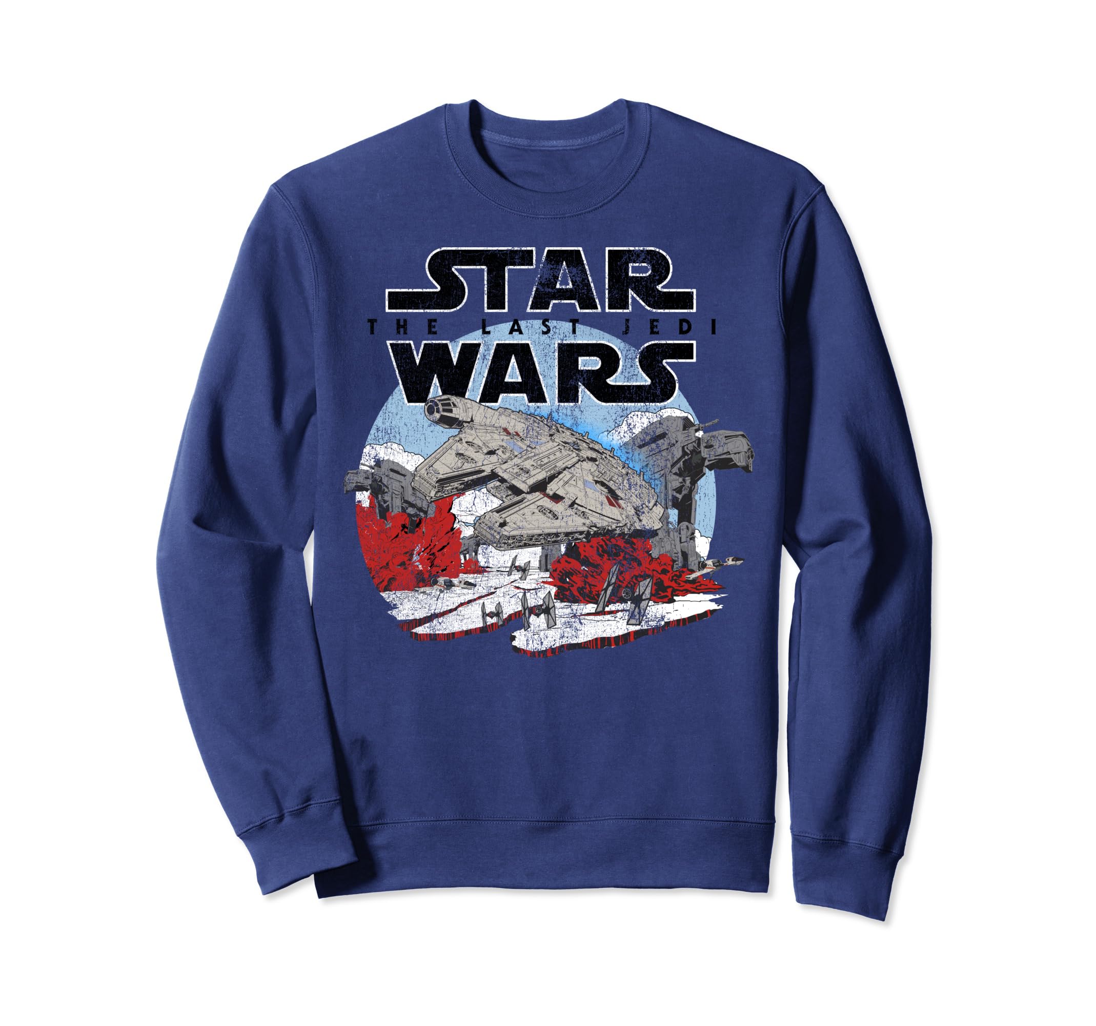 Star Wars Last Jedi Falcon Battle Vintage Sweatshirt