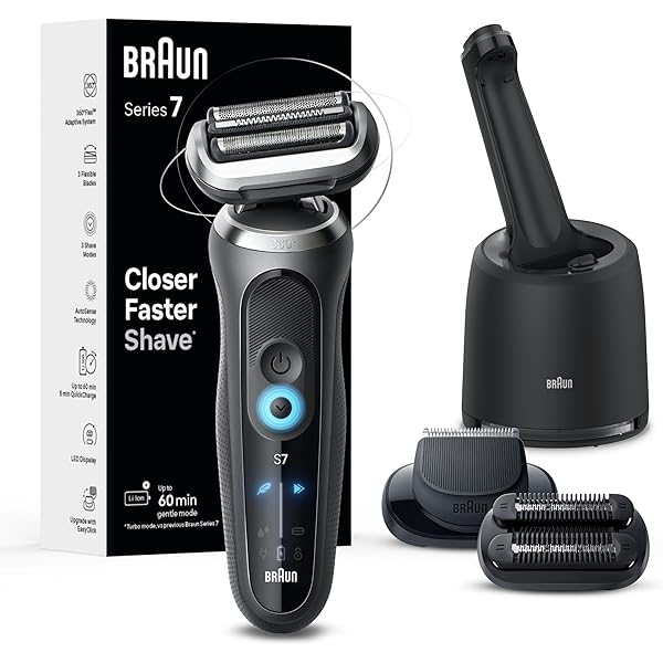 Amazon.com: Braun Electric Shaver for Men, Series 7 7177cc, Wet