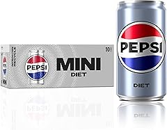 Diet Pepsi Soda, mini latas de 7.5 onzas, paquete de 10