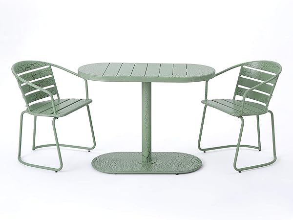 Amazon Com Great Deal Furniture Porto Outdoor 3 Piece Crackle