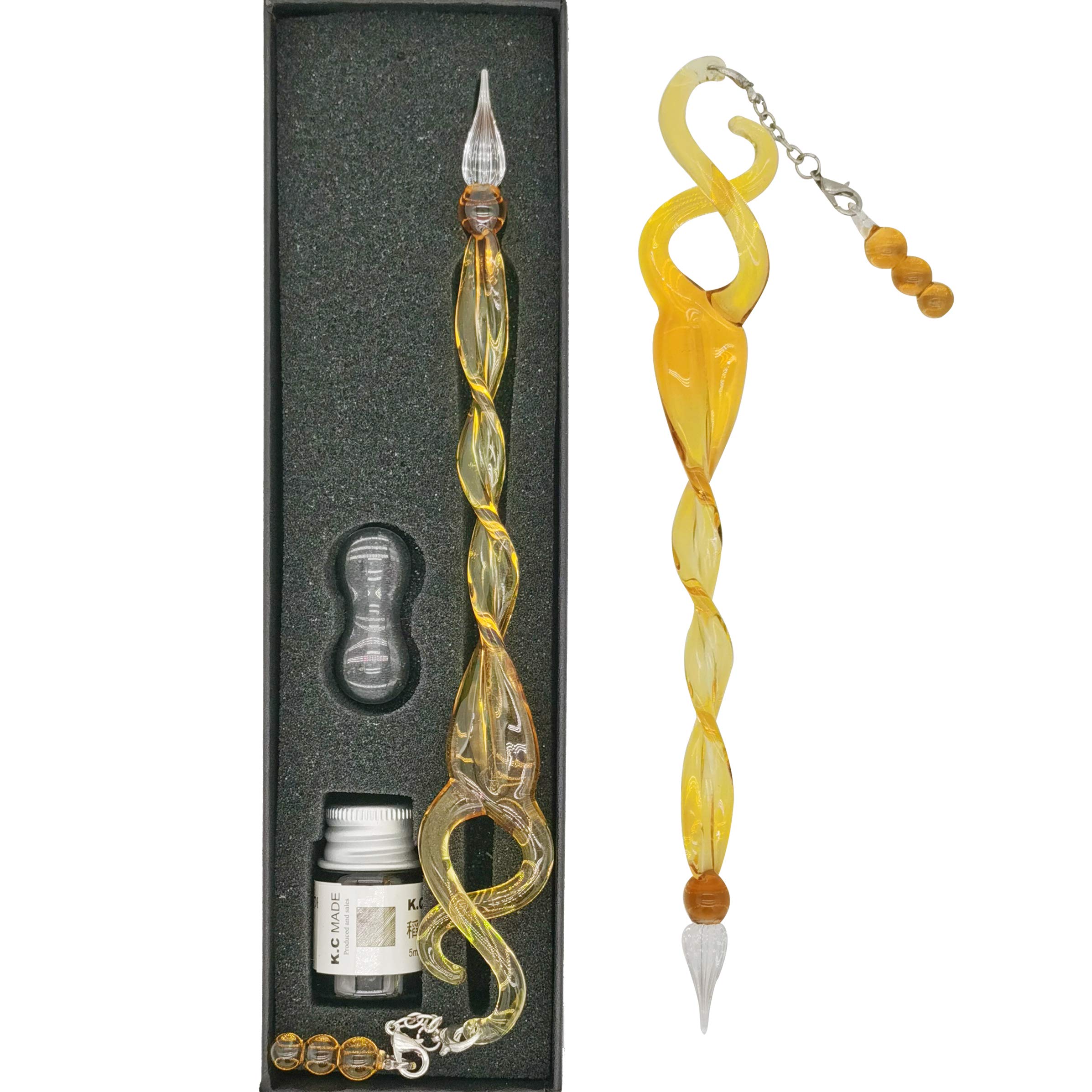 EACHHAHA Glass Dipping Pen,Crystal Signature Pen for Art,Writing,Signatures,Business Gift